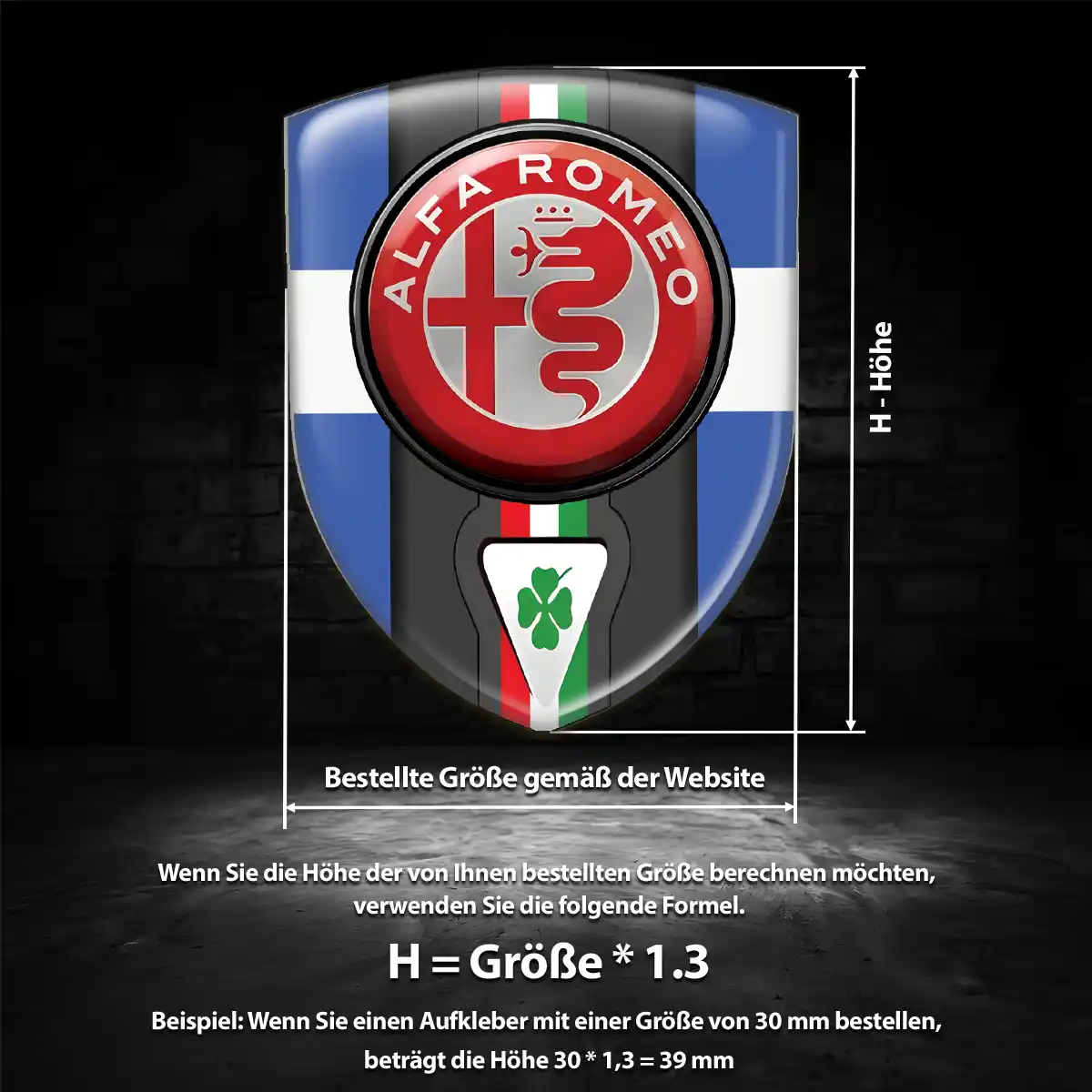 Alfa Romeo Emblem Wappen Premium-Edition