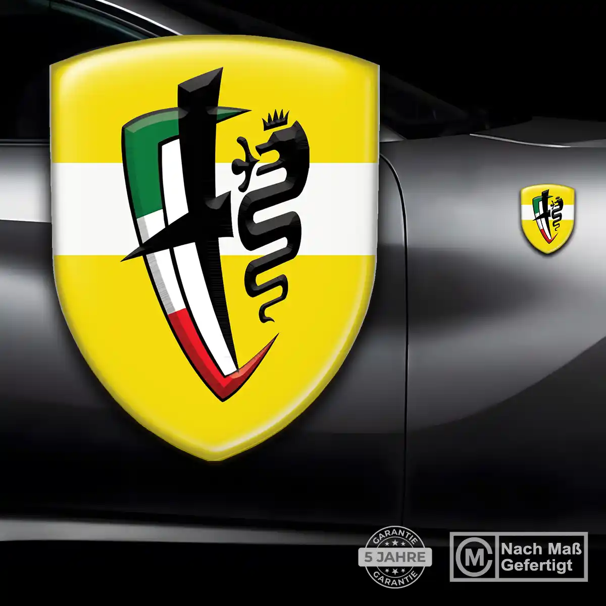 Alfa Romeo Emblem Wappen Stilvolles Design