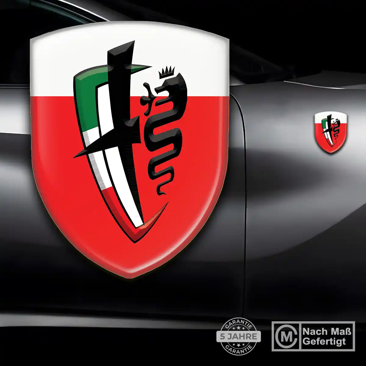 Alfa Romeo Embleme Auto Hochwertiges Harz