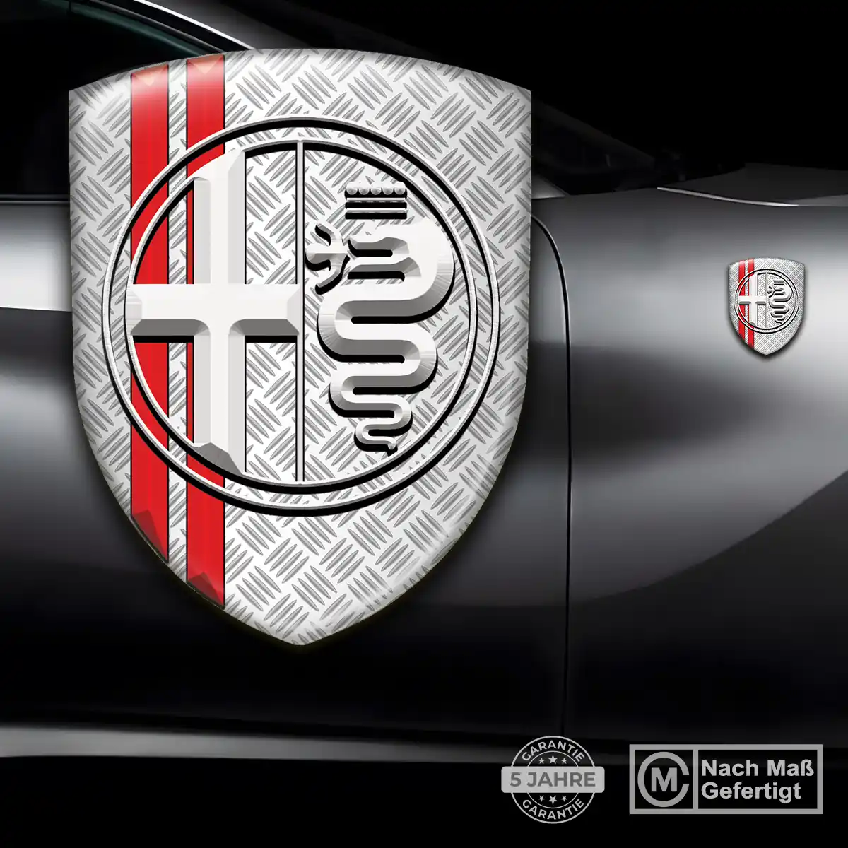 Alfa Romeo Embleme Silikon Aufkleber Auto Limitierte Auflage