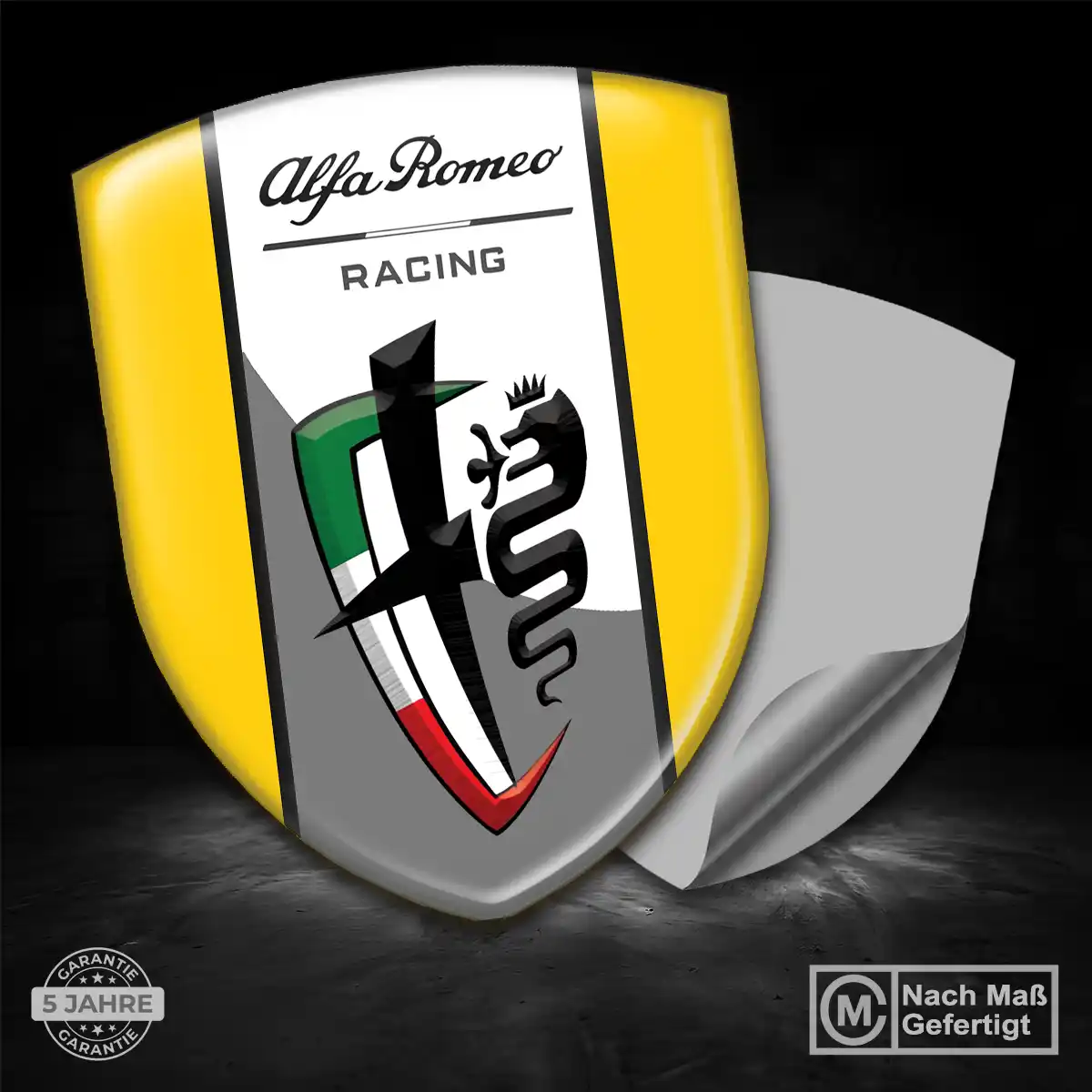 Alfa Romeo Embleme Silikon Aufkleber Auto Stilvolles Design