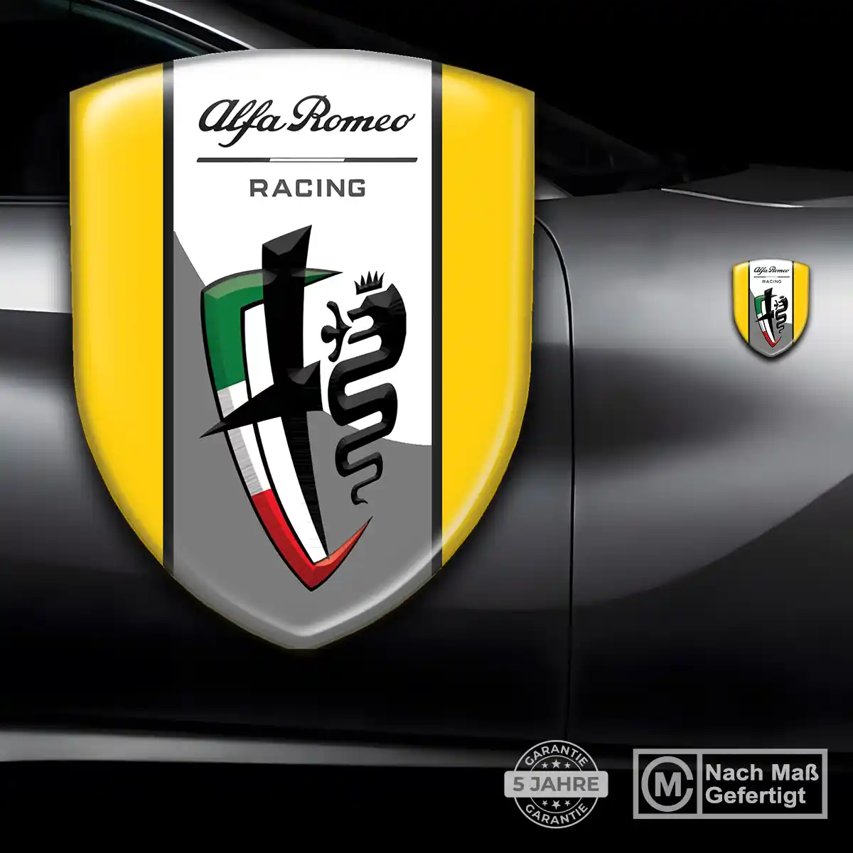 Alfa Romeo Embleme Silikon Aufkleber Auto Stilvolles Design