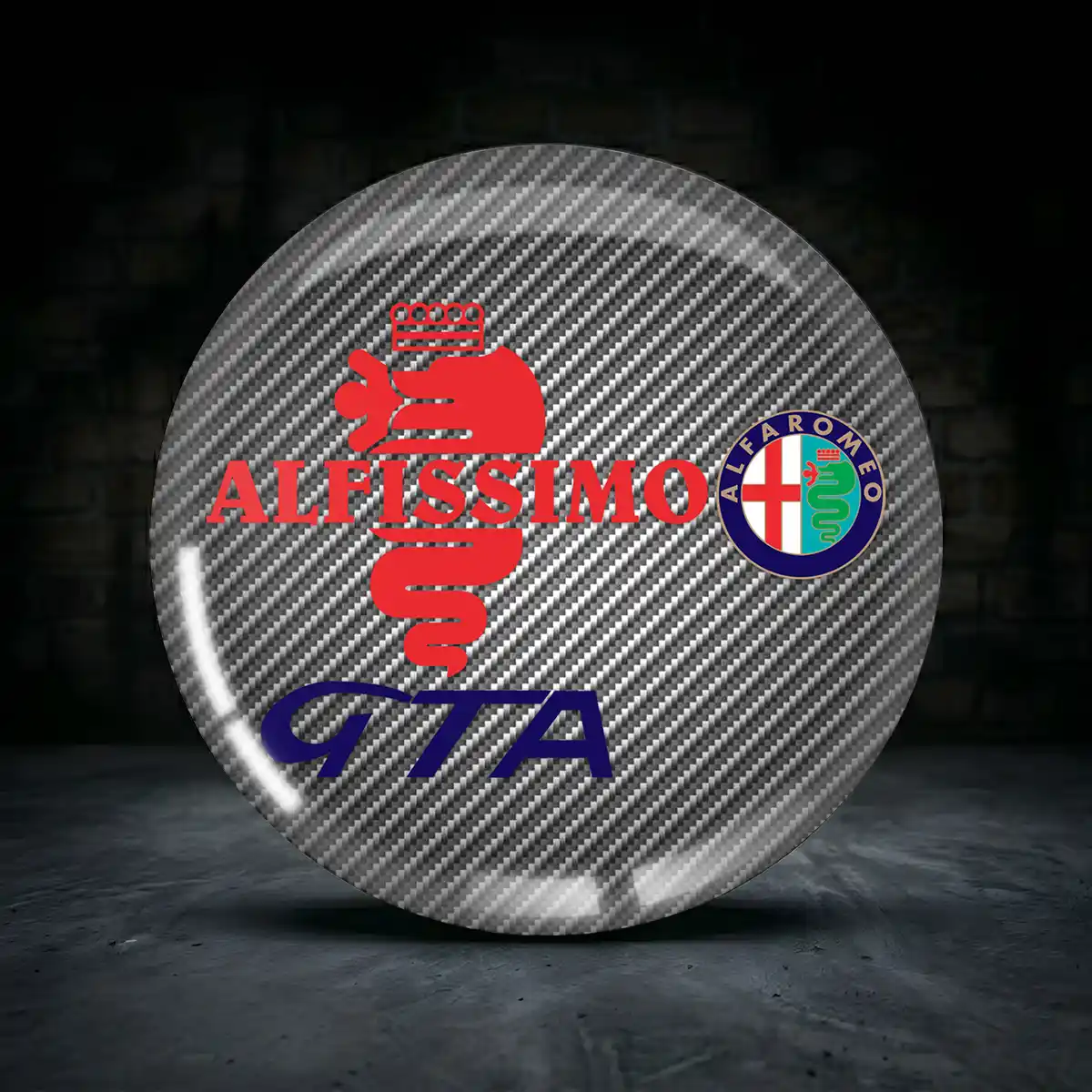 Alfa Romeo Embleme Silikon Aufkleber Limitierte Auflage