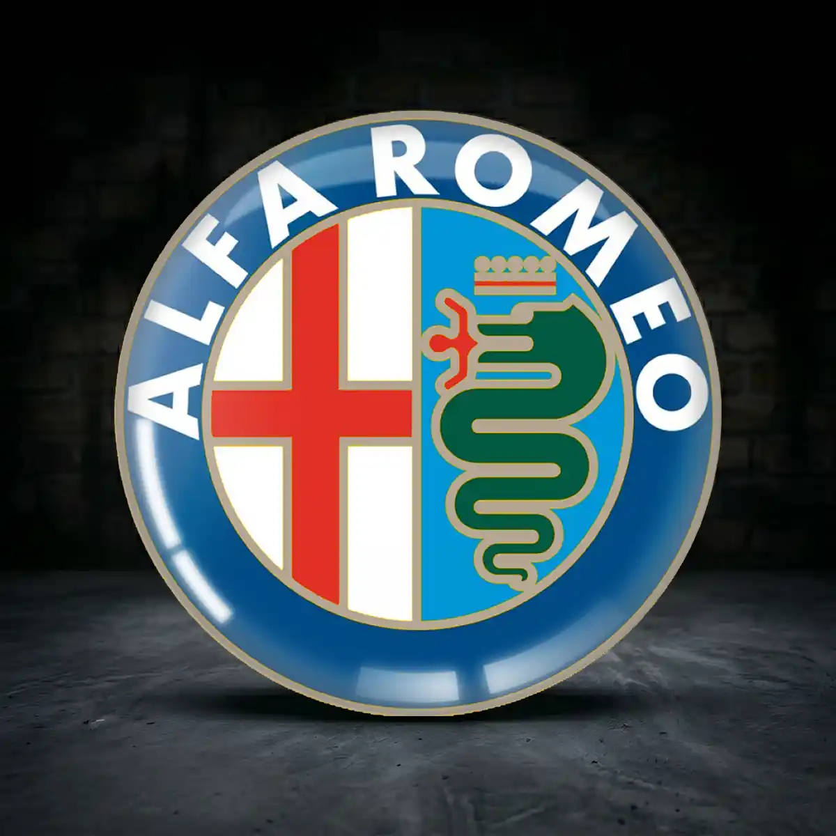 Alfa Romeo Embleme Silikon Aufkleber Luxus-Edition