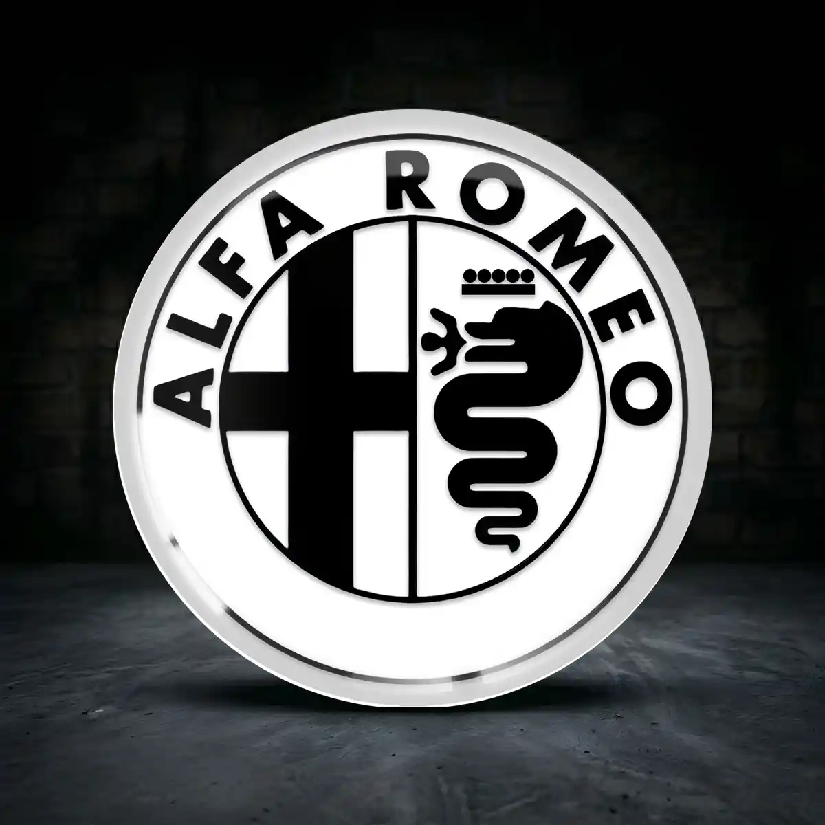 Alfa Romeo Embleme Silikon Aufkleber Premium-Edition