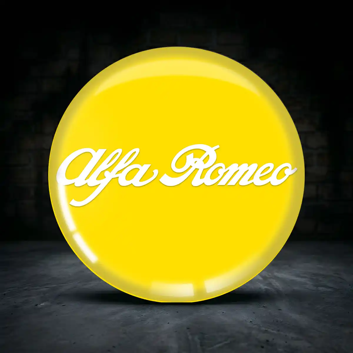 Alfa Romeo Epoxidharz Embleme Interieurdesign