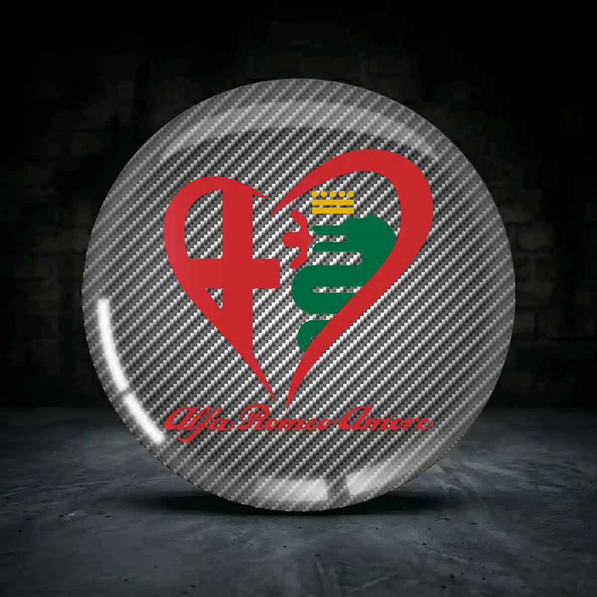 Alfa Romeo Epoxidharz Embleme Stilvolles Design