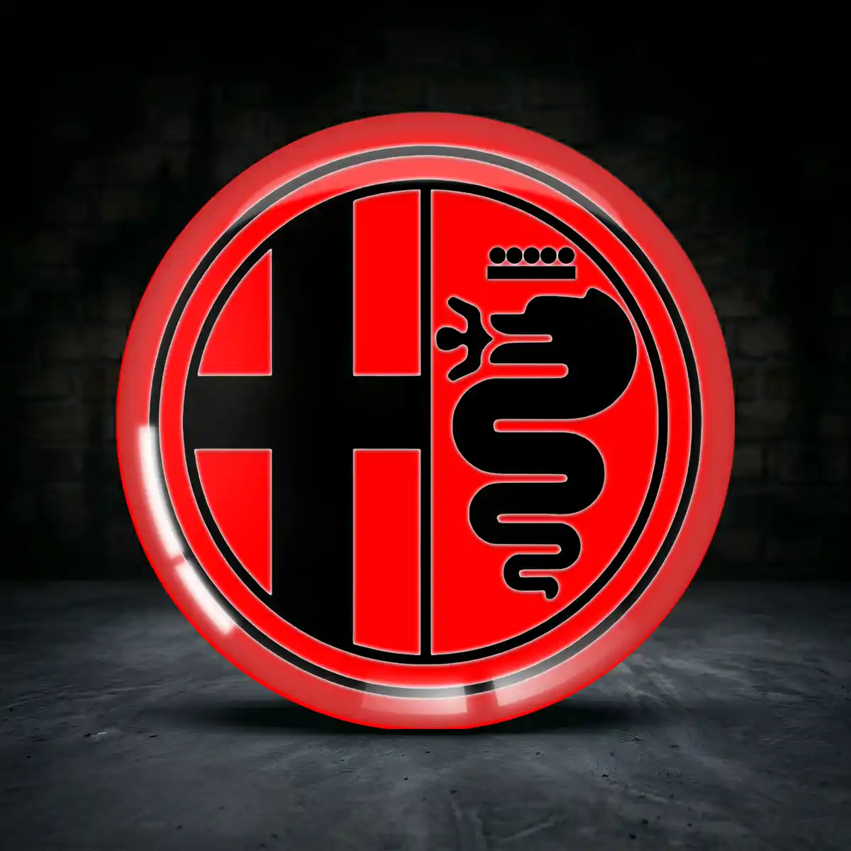 Alfa Romeo Felgen Embleme Aufkleber Hochwertiges Harz