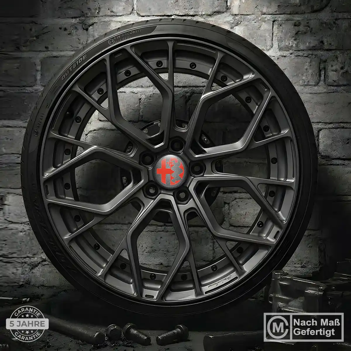 Alfa Romeo Felgen Embleme Aufkleber Premium-Edition