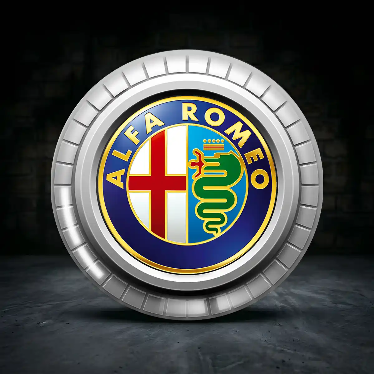 Alfa Romeo Felgenemblem Aufkleber Hohe Qualität