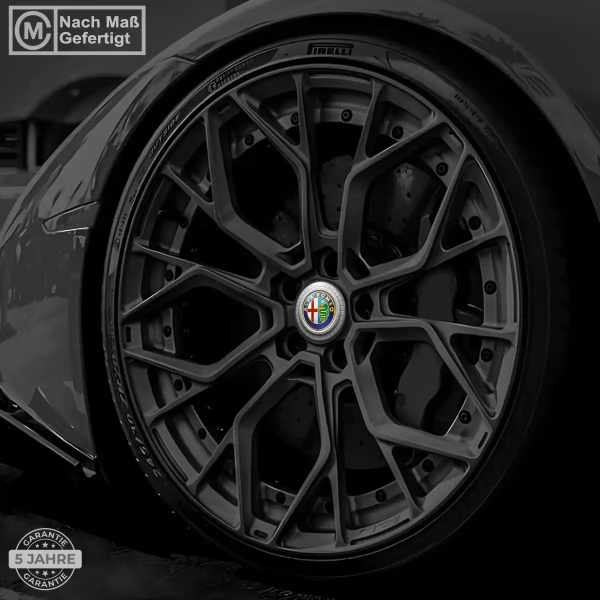 Alfa Romeo Felgenemblem Aufkleber Hohe Qualität