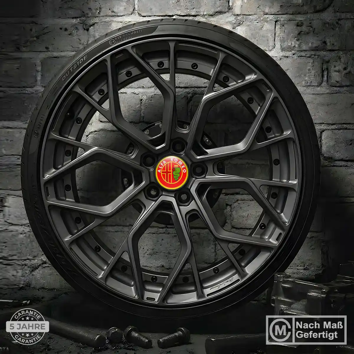 Alfa Romeo Felgenemblem Aufkleber Luxus-Edition