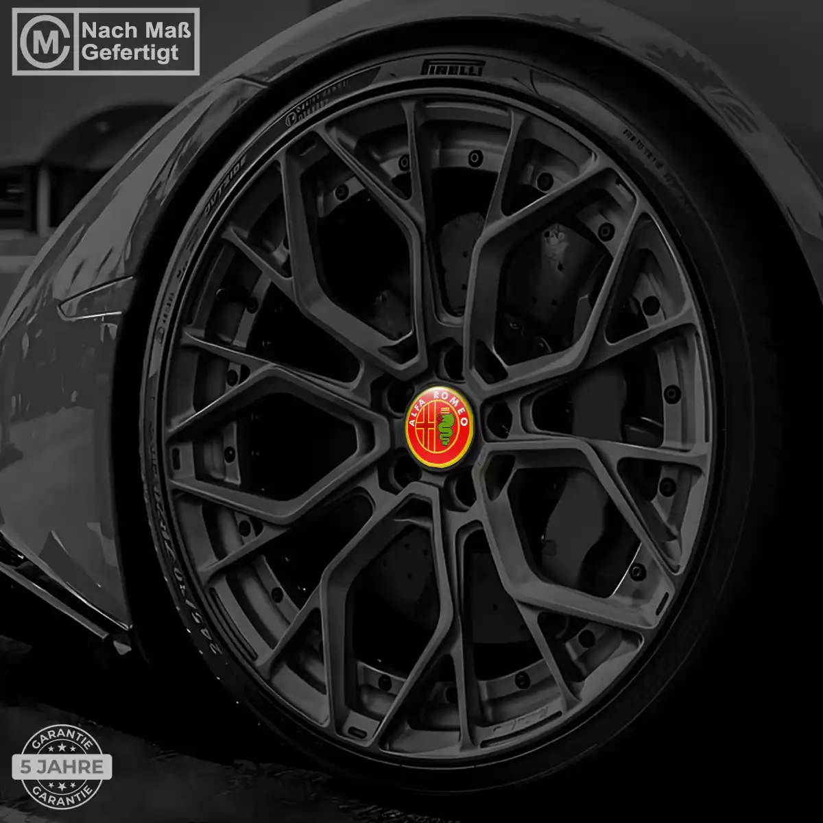 Alfa Romeo Felgenemblem Aufkleber Luxus-Edition