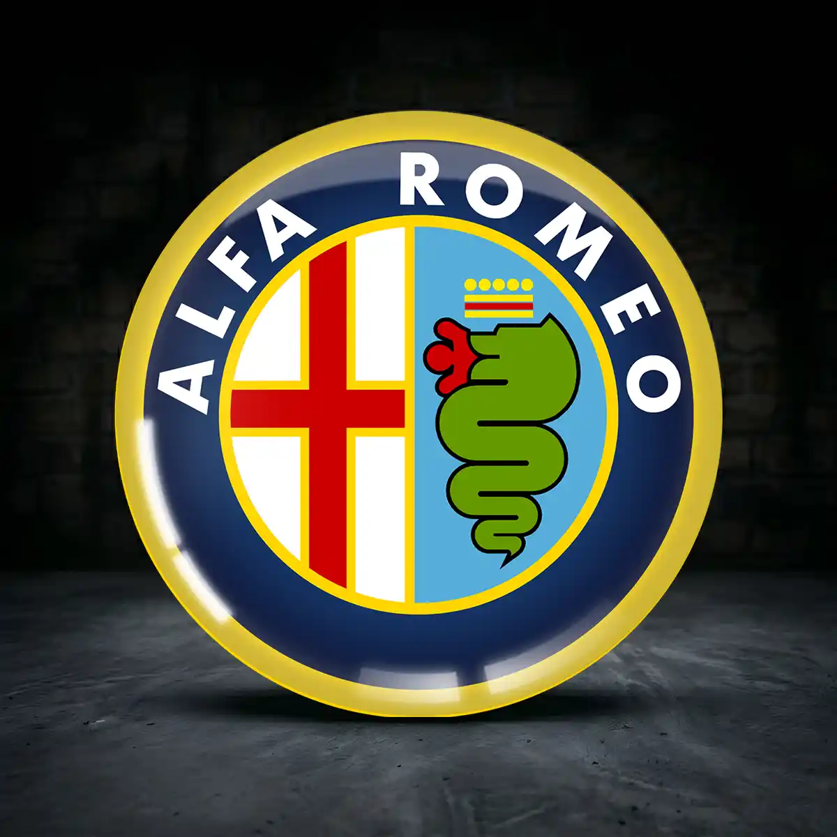 Alfa Romeo Felgenemblem Aufkleber Stilvolles Design