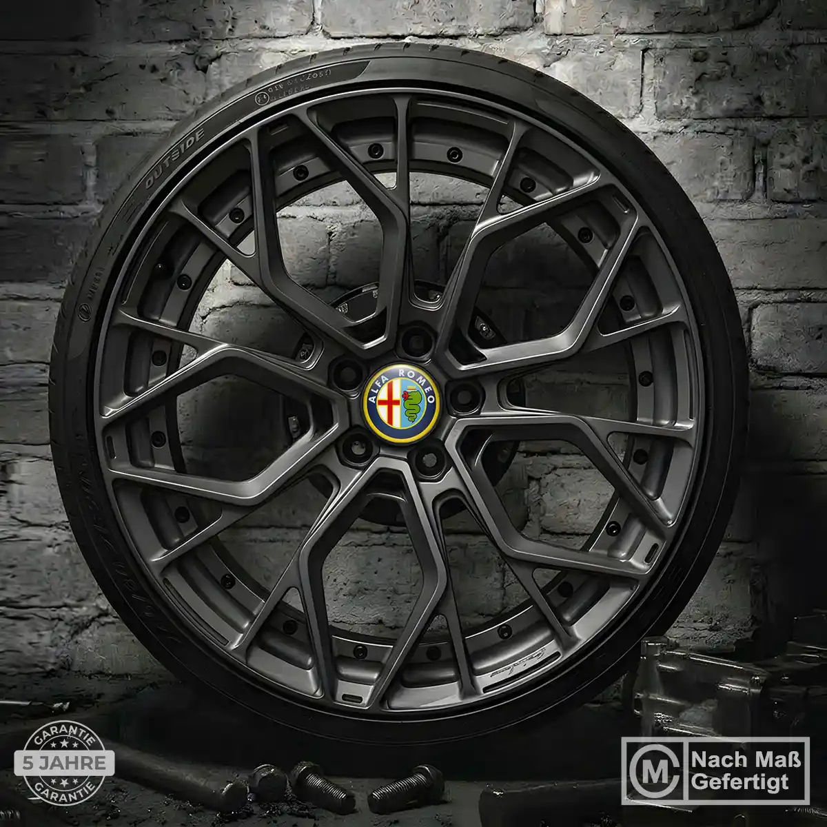 Alfa Romeo Felgenemblem Aufkleber Stilvolles Design