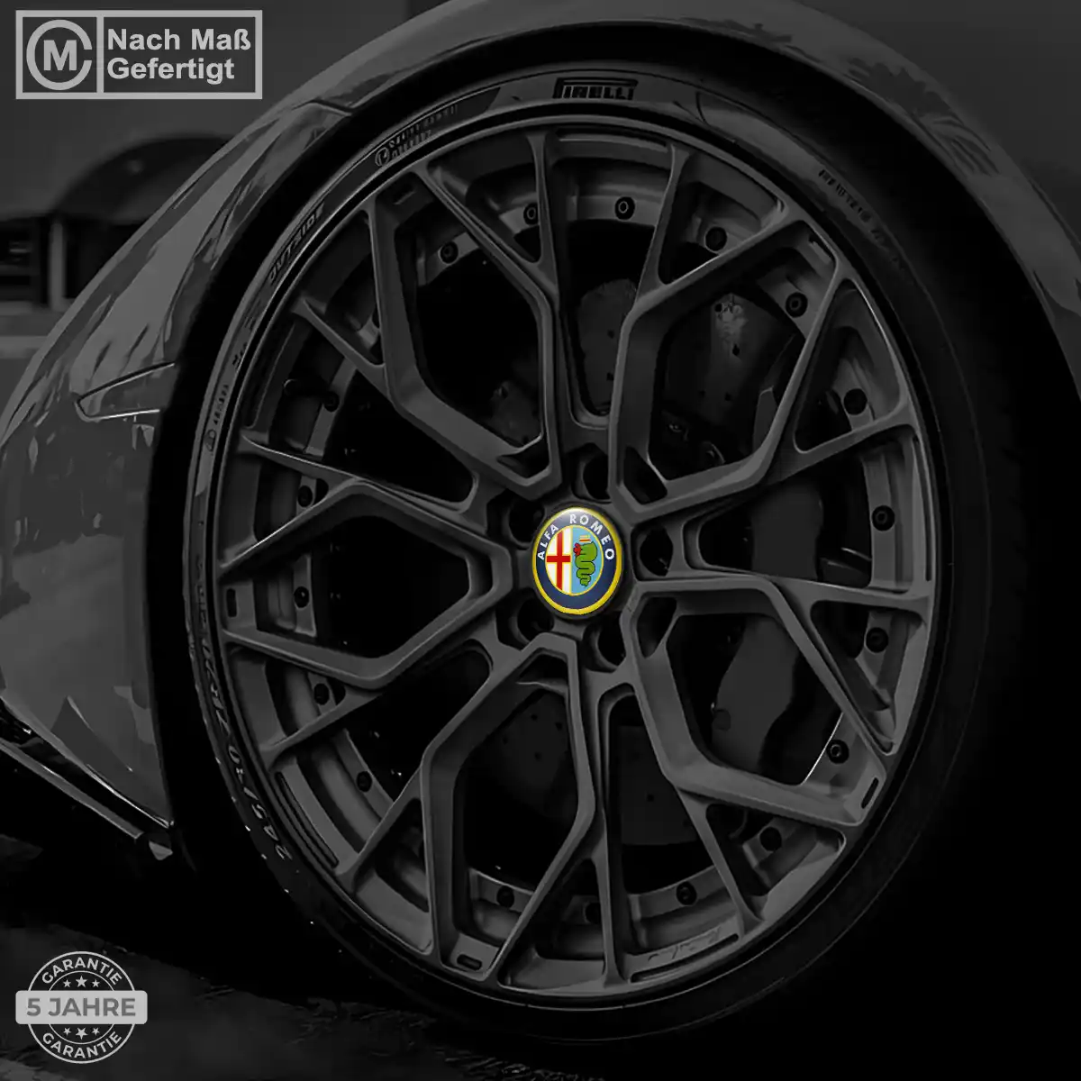 Alfa Romeo Felgenemblem Aufkleber Stilvolles Design