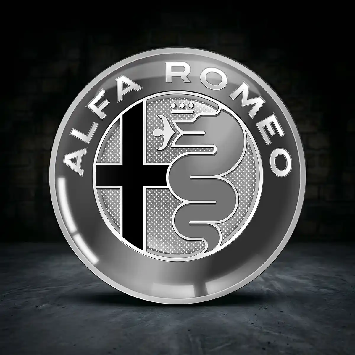 Alfa Romeo Nabendeckel Aufkleber Premium-Edition