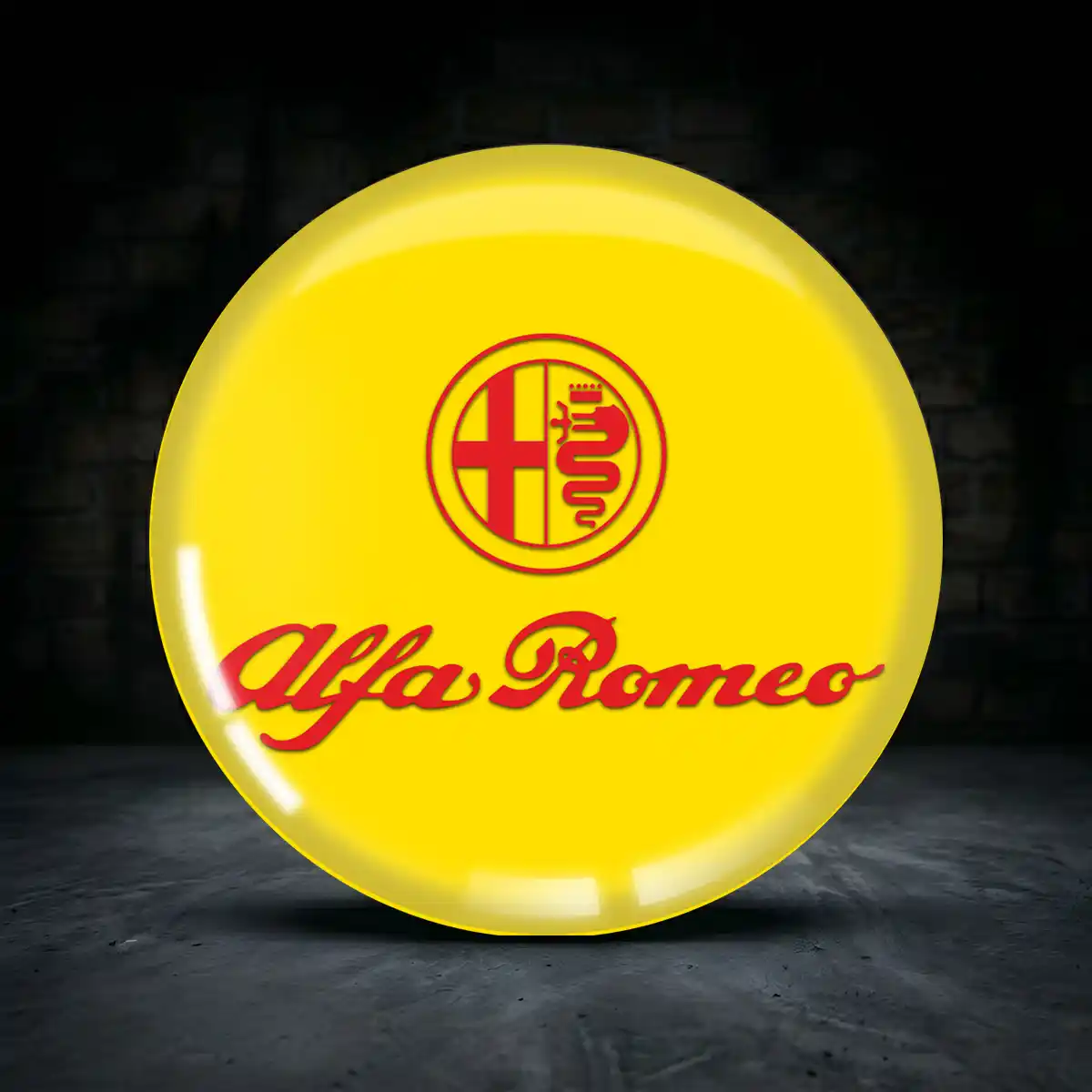 Alfa Romeo Nabenkappen Aufkleber Premium-Edition