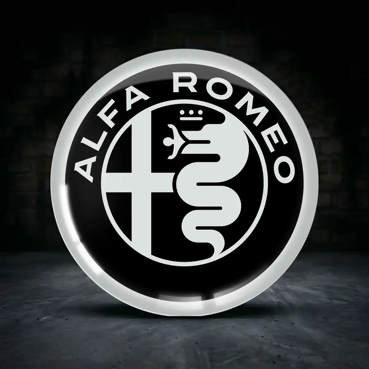 Alfa Romeo Rad Mitte Aufkleber Radkappen Hochwertiges Harz