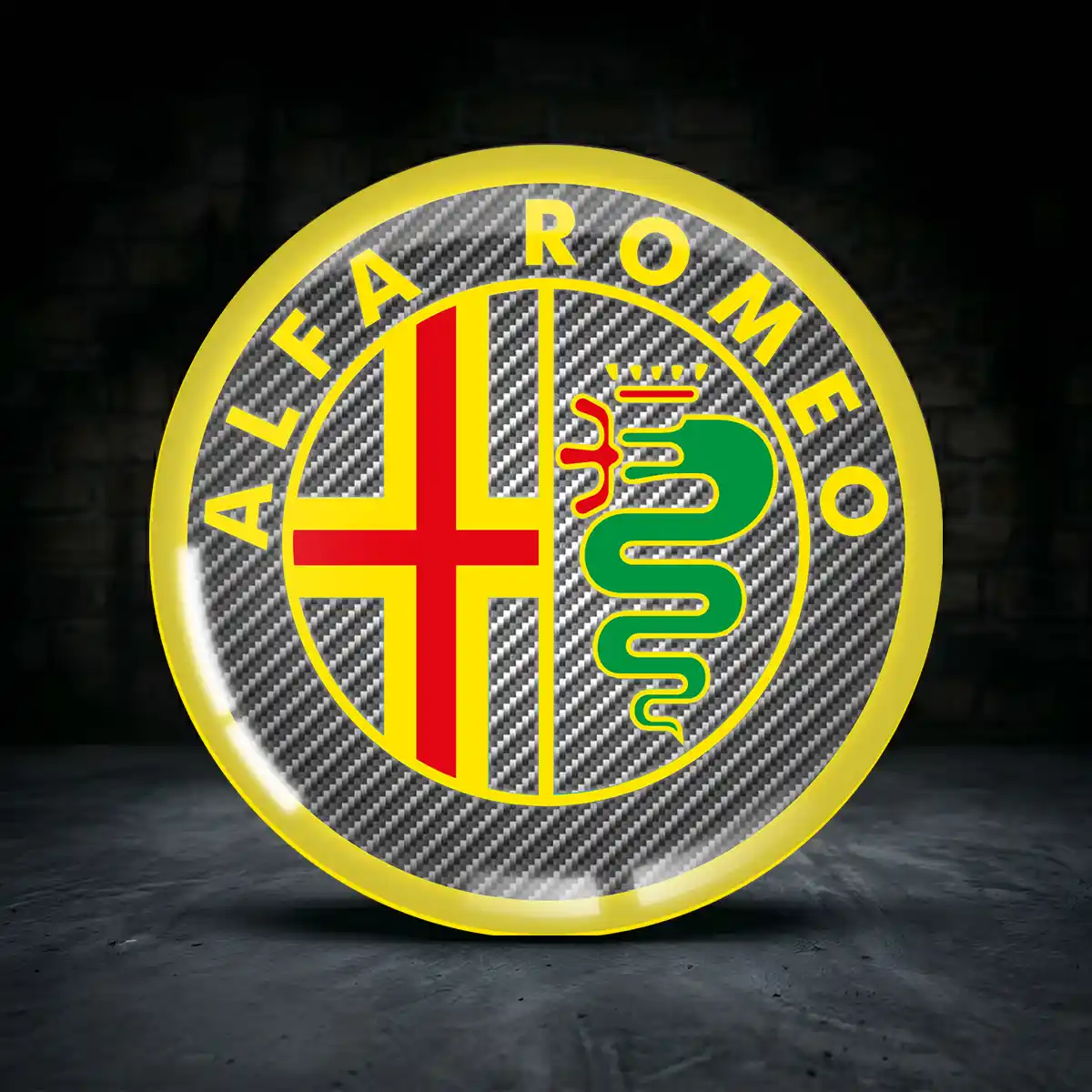 Alfa Romeo Rad Mitte Aufkleber Radkappen Limitierte Auflage