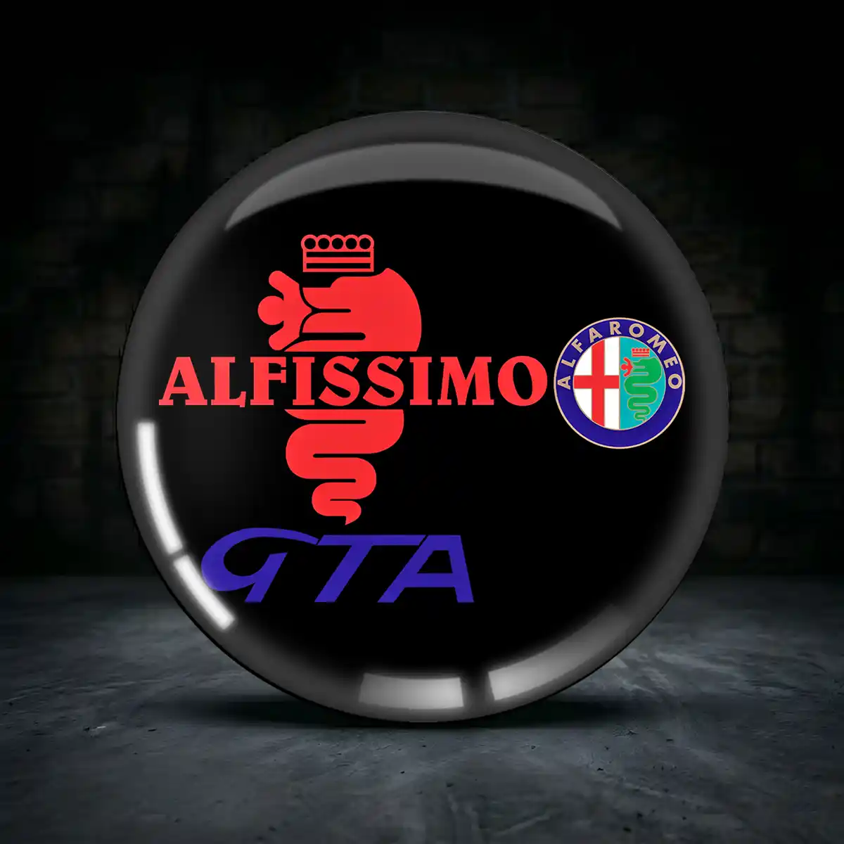 Alfa Romeo Radkappen Aufkleber Hochwertiges Harz