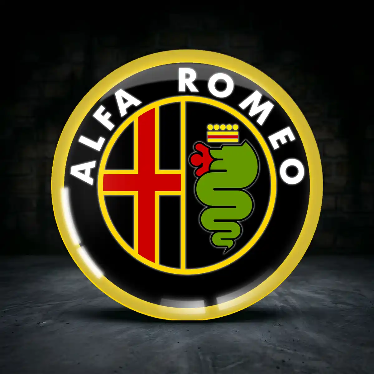 Alfa Romeo Radkappen Aufkleber Premium-Edition
