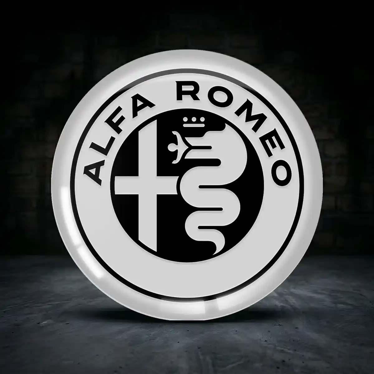 Alfa Romeo Radmitte Aufkleber Hochwertiges Harz