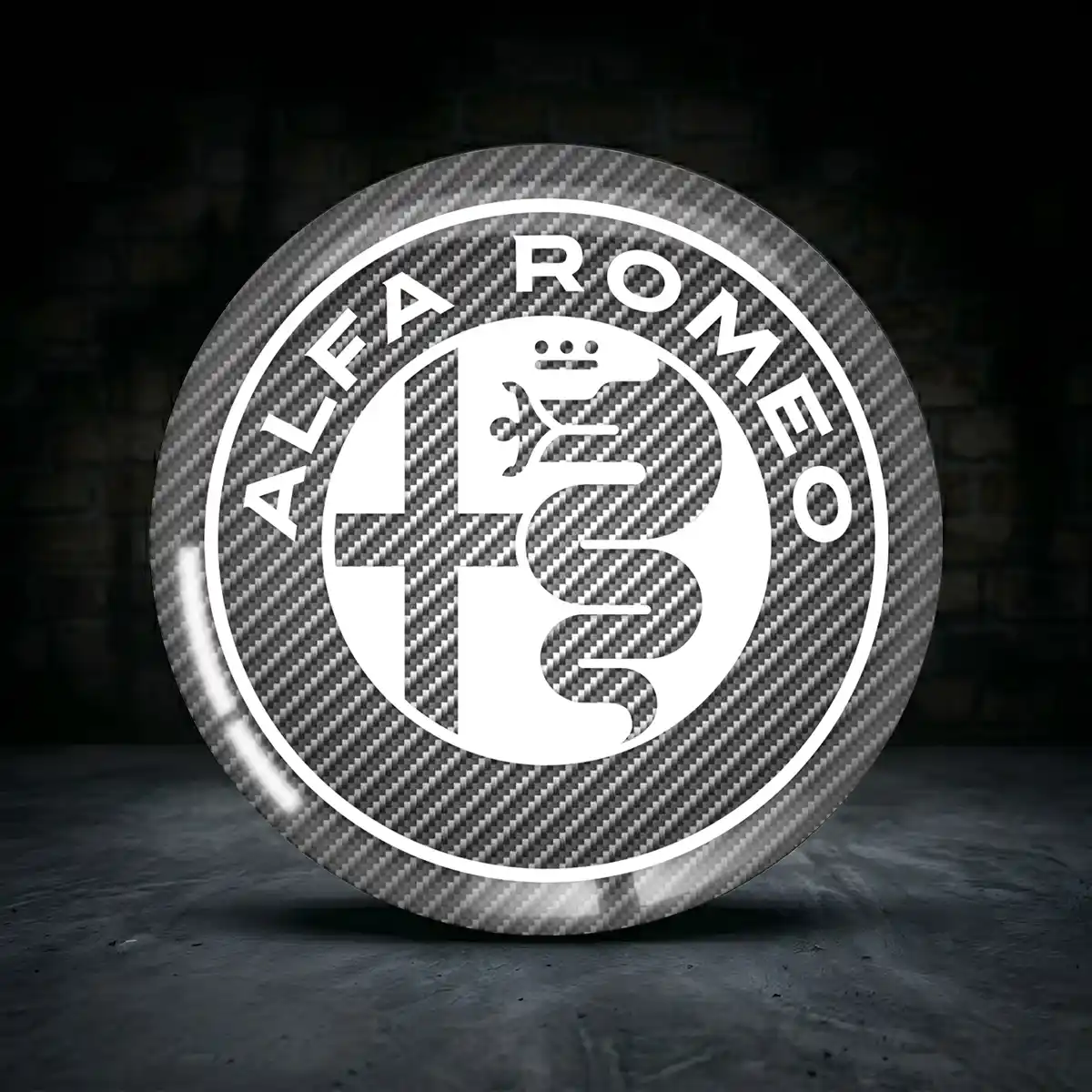 Alfa Romeo Radmitte Aufkleber Nabendeckel Premium-Edition