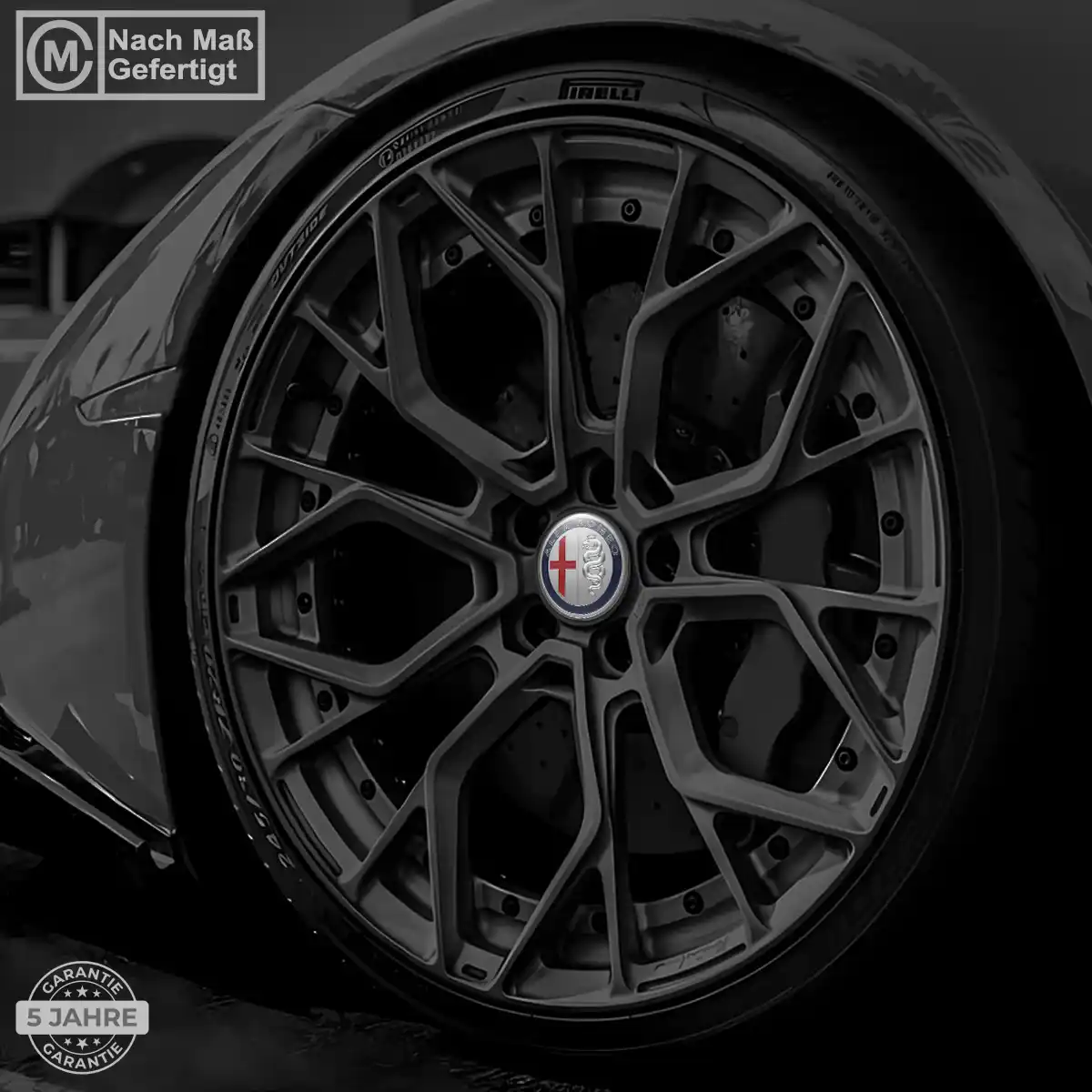 Alfa Romeo Radmitte Aufkleber Nabendeckel Stilvolles Design