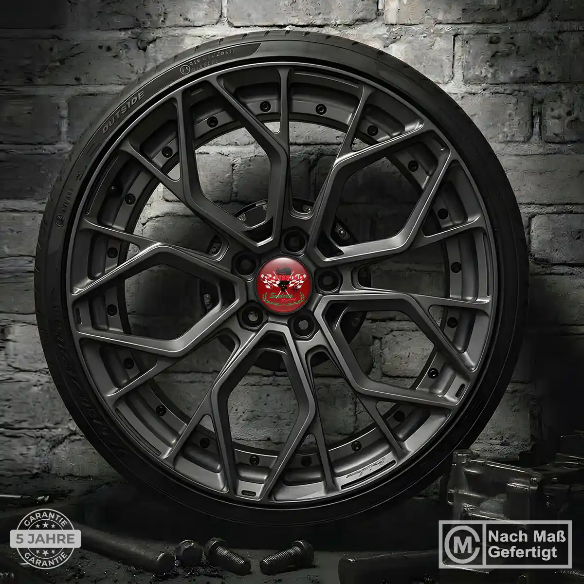 Alfa Romeo Radmitte Aufkleber Premium-Edition