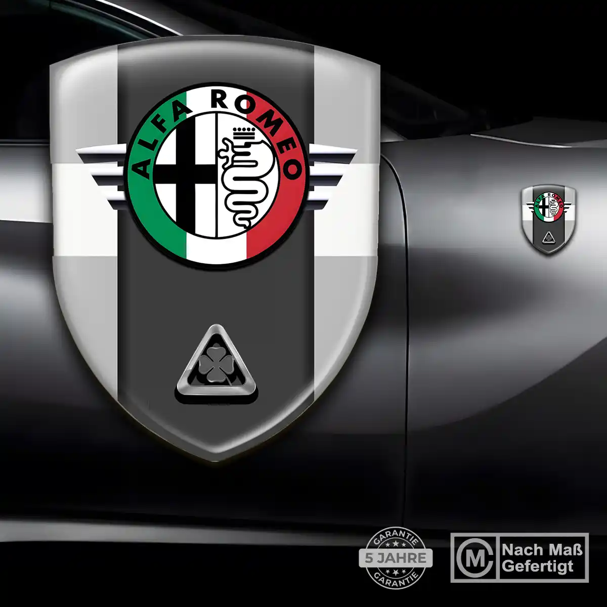 Alfa Romeo Silikon Aufkleber Auto Hochwertiges Harz