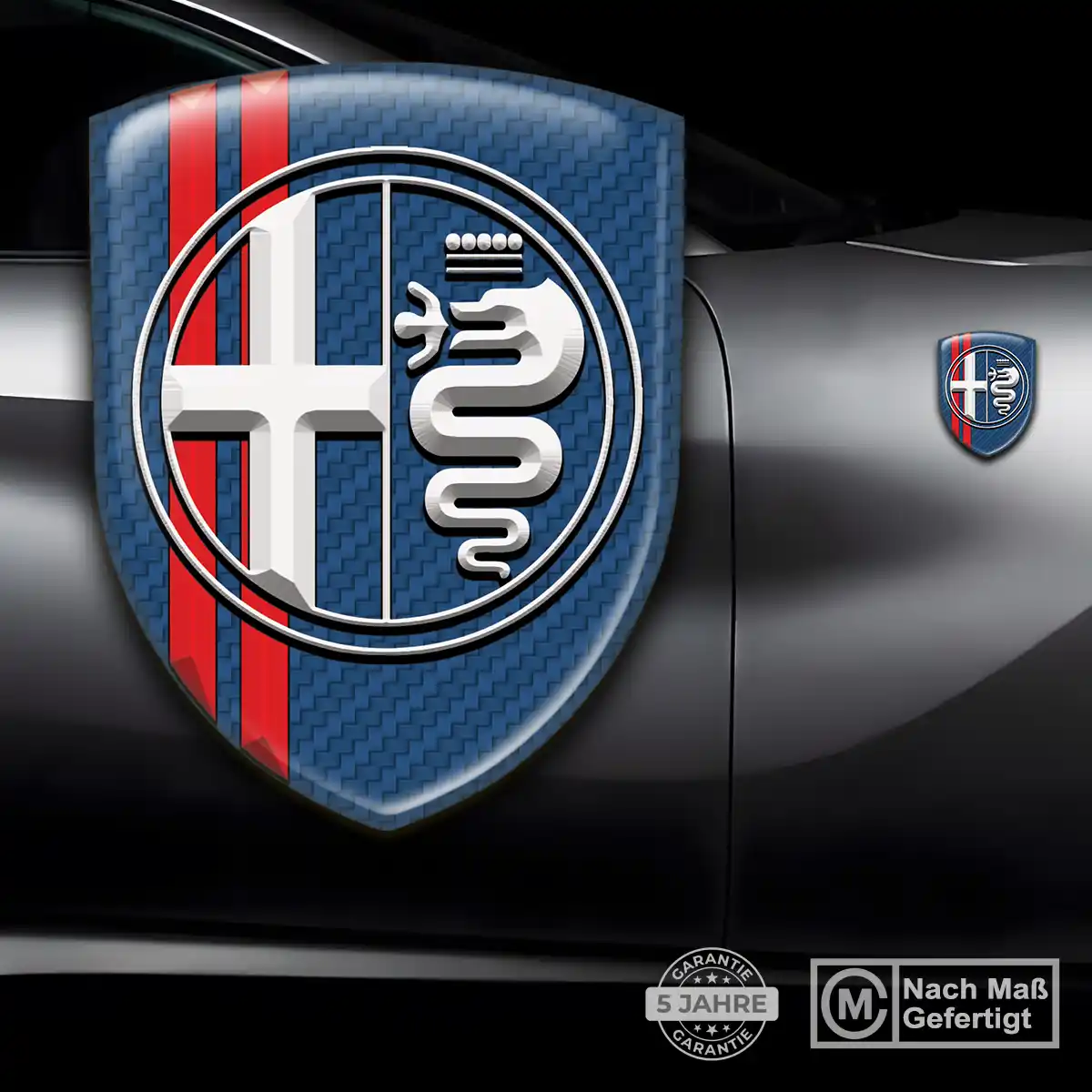 Alfa Romeo Silikon Aufkleber Auto Premium-Edition