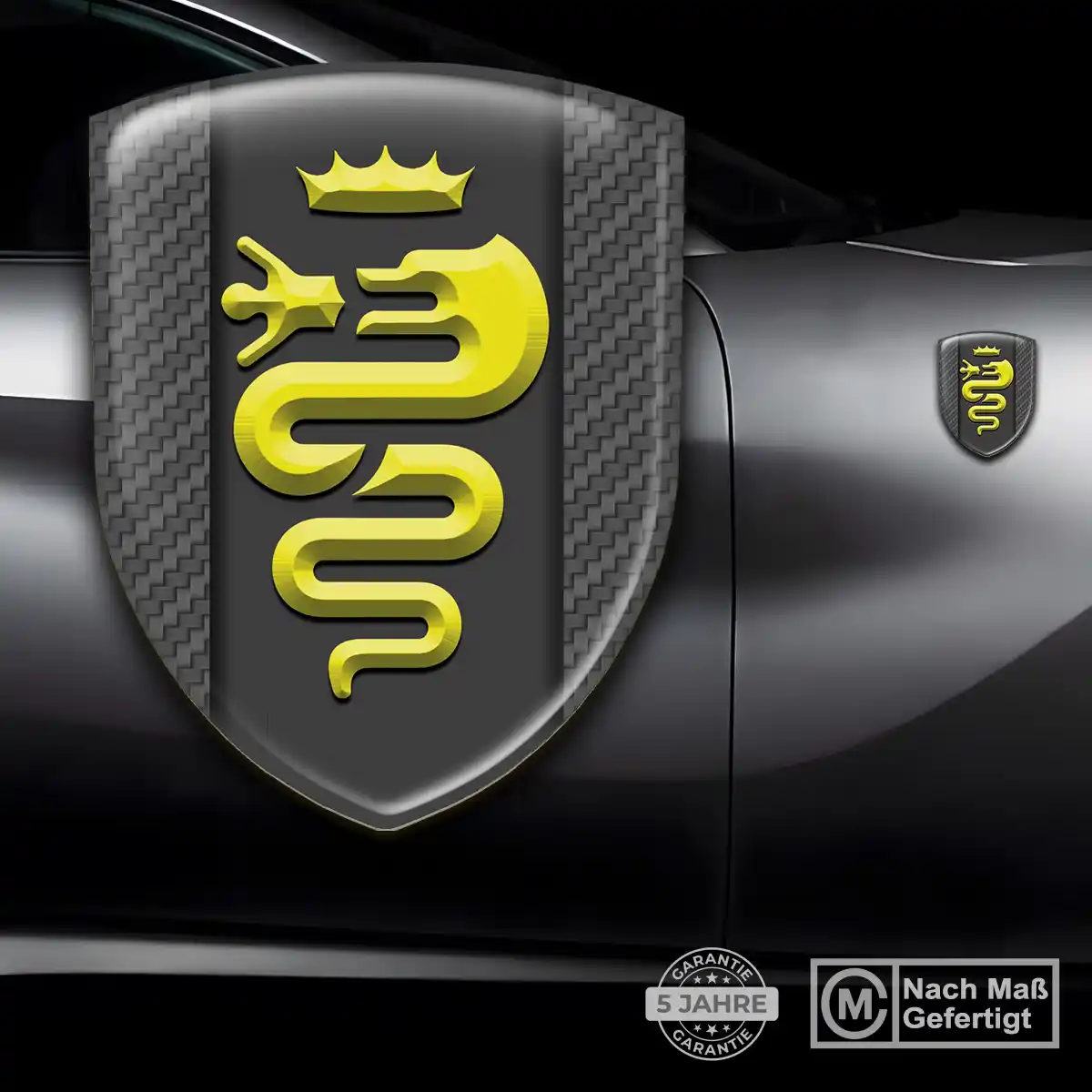 Alfa Romeo Silikon Aufkleber Auto Premiumqualität