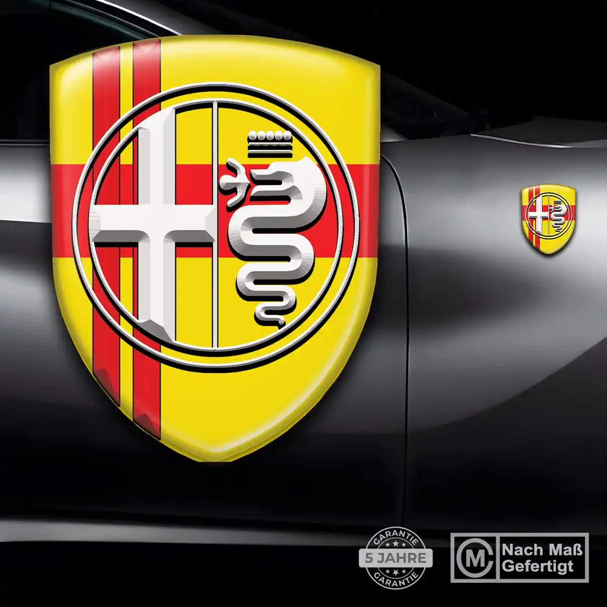 Alfa Romeo Silikon Aufkleber Auto Stilvolles Design