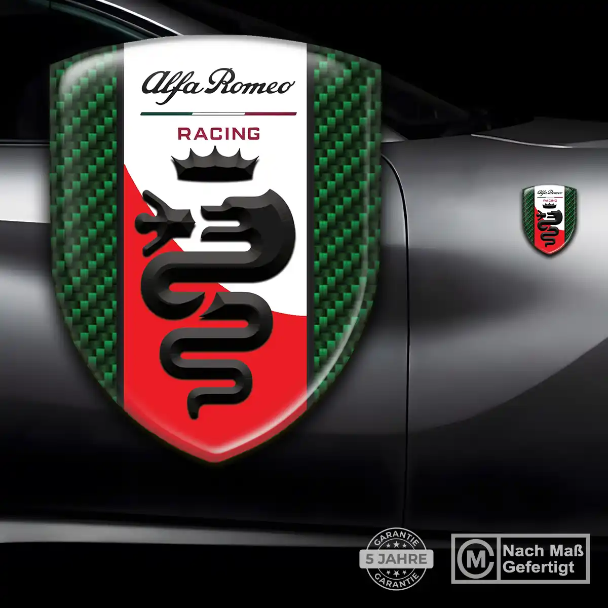 Alfa Romeo Silikon Aufkleber Embleme Auto Premium-Edition