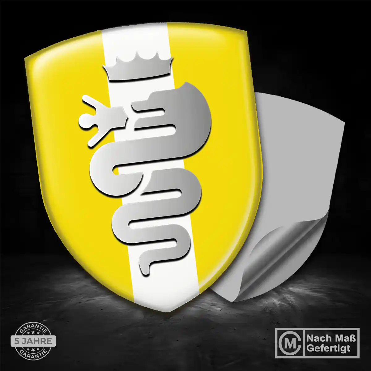 Alfa Romeo Silikon Aufkleber Embleme Auto Stilvolles Design