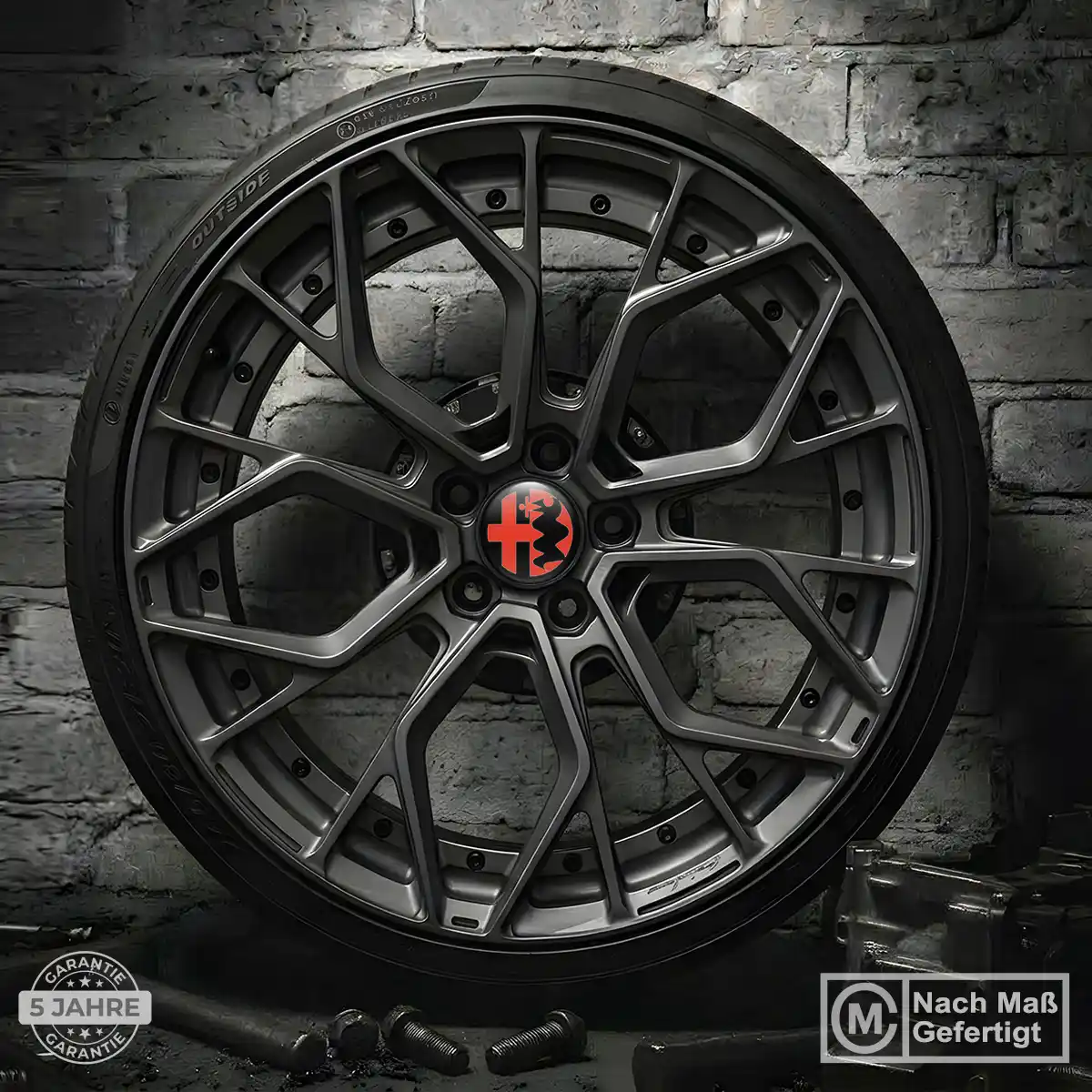 Alfa Romeo Silikon Aufkleber Embleme Exterieurdesign