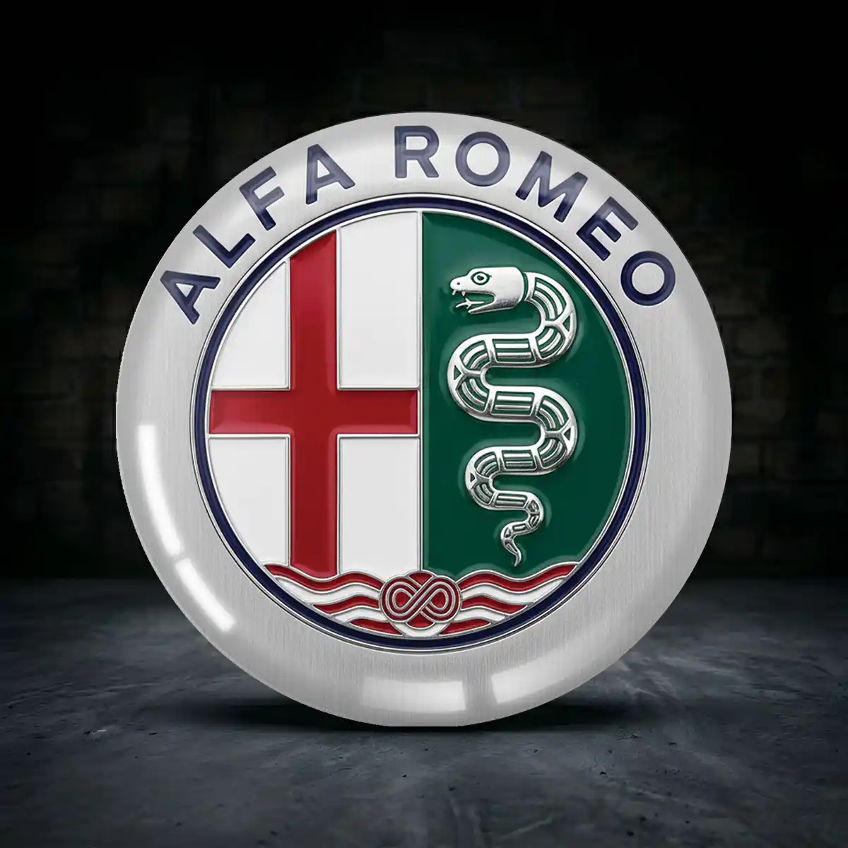 Alfa Romeo Silikon Aufkleber Embleme Hochwertiges Harz