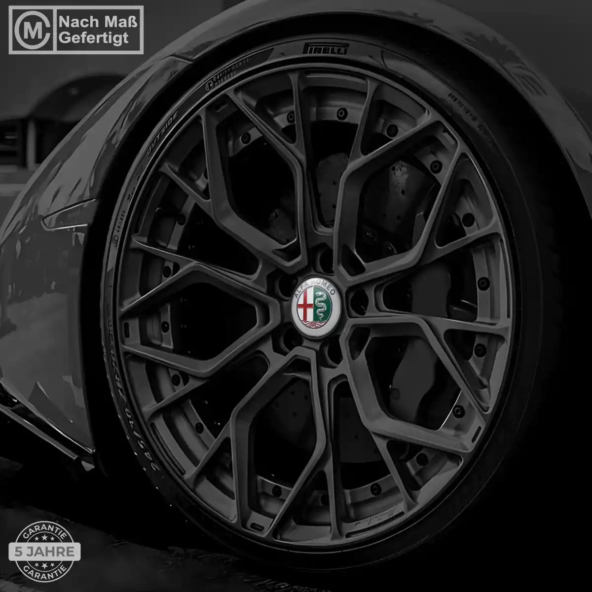 Alfa Romeo Silikon Aufkleber Embleme Hochwertiges Harz