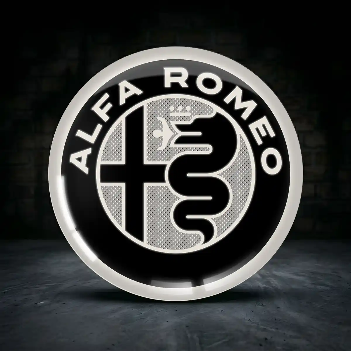 Alfa Romeo Silikon Aufkleber Embleme Interieurdesign