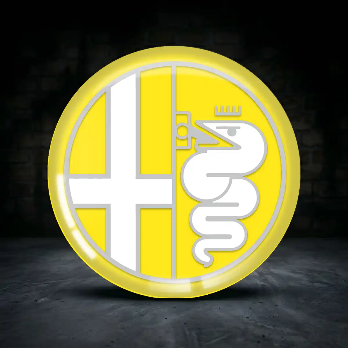 Alfa Romeo Silikon Aufkleber Embleme Limitierte Auflage