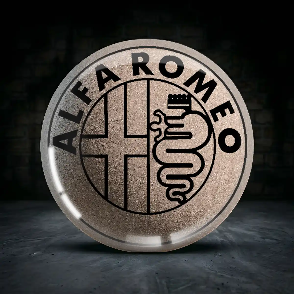 Alfa Romeo Silikon Aufkleber Embleme Premium-Edition