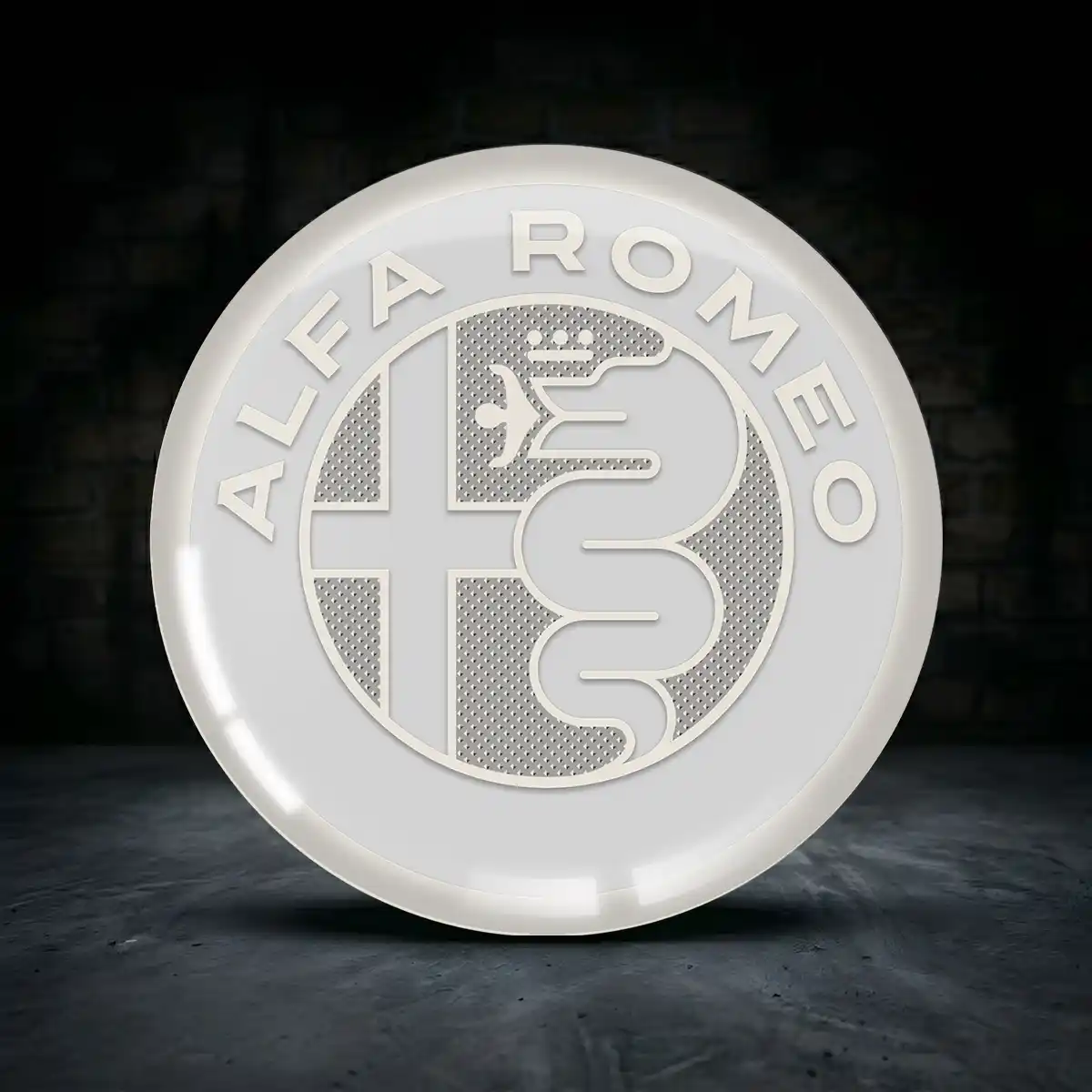 Alfa Romeo Silikon Aufkleber Embleme Premiumqualität