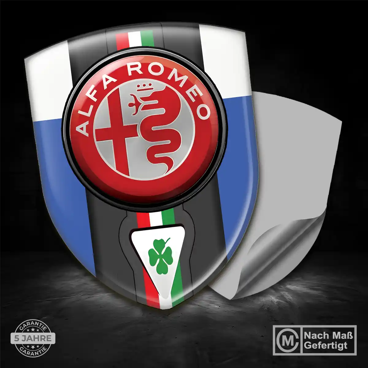 Alfa Romeo Silikon Aufkleber Hochwertiges Harz