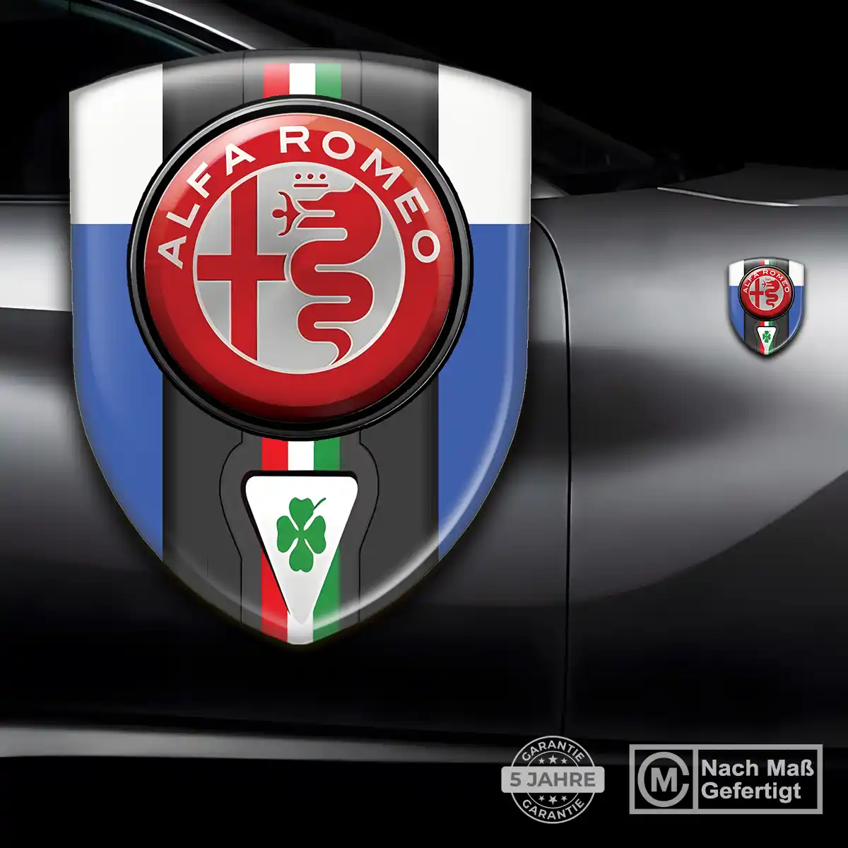 Alfa Romeo Silikon Aufkleber Hochwertiges Harz