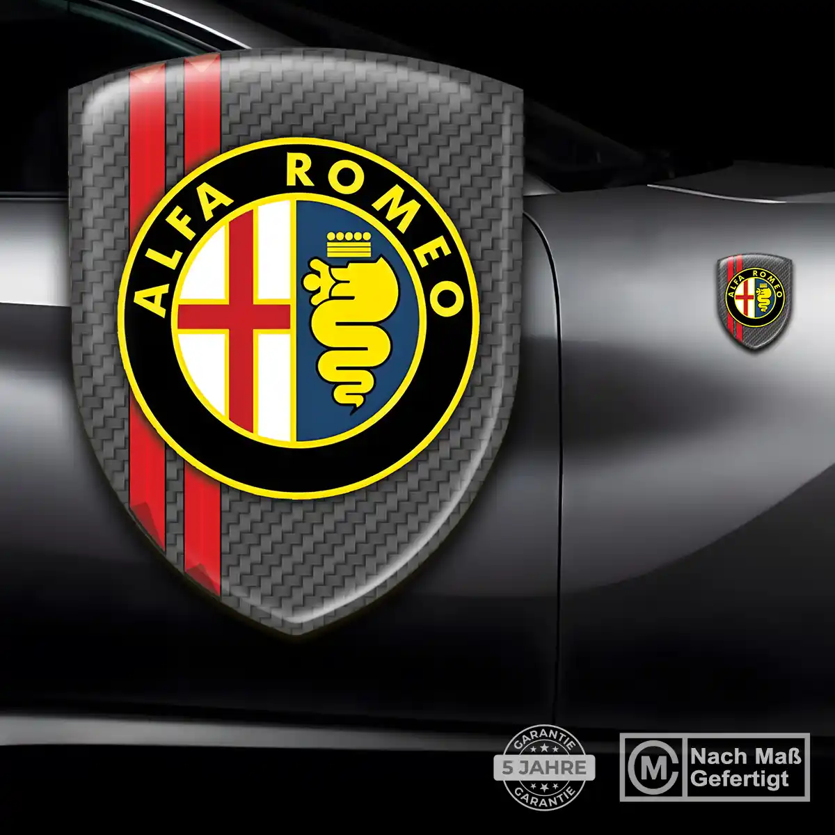 Alfa Romeo Silikon Aufkleber Luxus-Edition