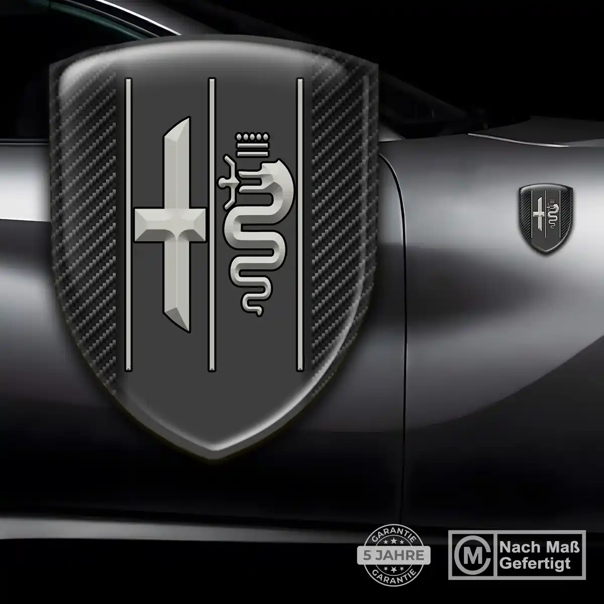 Alfa Romeo Silikon Aufkleber Stilvolles Design