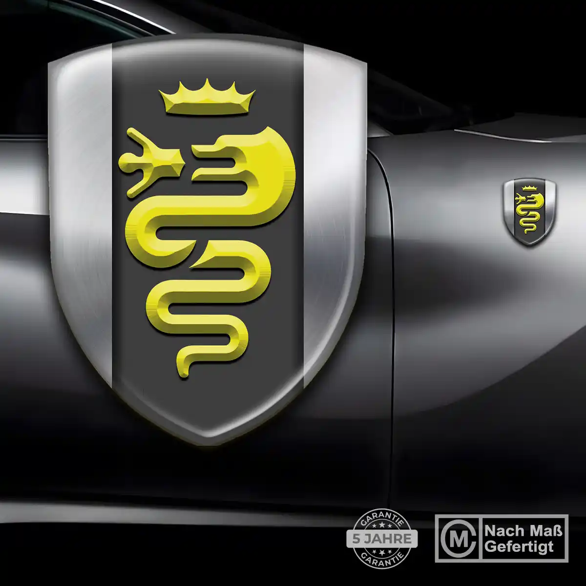 Alfa Romeo Silikon Aufkleber Wappen Hohe Qualität