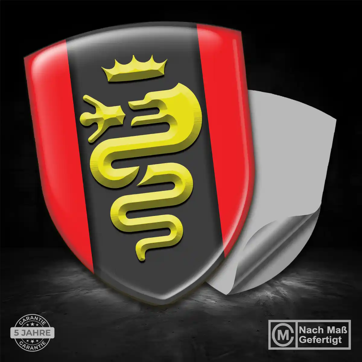 Alfa Romeo Silikon Aufkleber Wappen Stilvolles Design