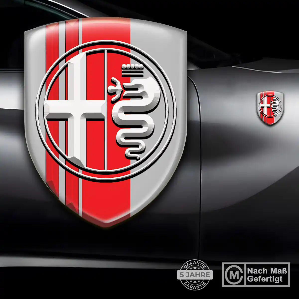 Alfa Romeo Wappen Aufkleber Auto Luxus-Edition